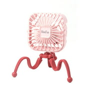 ZAJAIO Mini Portable Hanging Electric Fan Octopus Stand Adjustable Handheld USB Charging Fan Cooler For Student