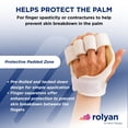 thumbnail image 2 of Rolyan Palm Protector with Finger Separators, Left Hand, Sherpa Lining, 1 Pack, 2 of 6