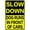 Dog Runs In Front Of Car, variant on Slow Down Children Playing Metal Sign, 8 x 12 Inches Traffic Sign, Black and Yellow Safety Sign, Easy Mounting Outdoor Use