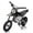 Black, variant on Track Seven 24V Electric Dirt Bike, 250W Ride on Motorcycle with Twist Grip Throttle, Hand-Operated Dual Brakes, Speed Up to 10 MPH, for Age 8-12, Blue