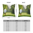 thumbnail image 2 of Fuzoiu golf ball perched on a tee Print Square Pillow Cover,Hidden Zipper Design,Luxury Square Pillow Case, Throw Pillow,Couch Cushion-24"x24", 2 of 7