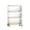 Beige, variant on Storage Cart Foldable Rolling Utility Cart with Wheels 3-Tier Organizer Shelf for Kitchen Pantry Living Room Bathroom Transparent Multilayer Rack for Home