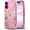 Hapi-Garden, variant on Compatible with iPhone 16 Case Floral Clear Case for Girls Woman Shockproof Cute Black Lace Flower Design, Anti-Yellowing Hard Back Bumper Protective Phone Cover 6.1inch2024 (FineBloom16)