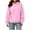 Pink, variant on XRoczxe Women's Pullover Hoodie, Long Sleeve Fleece Sweatshirt with Kangaroo Pocket, Soft Casual Loose Fit Hooded Top for Fall Winter Lounge & Daily Wear