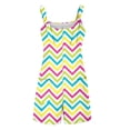 thumbnail image 5 of Kixjoy Overalls for Women Wide Leg Lounge Cozy Overalls Sleeveless Easter Print Pleated Shorts Romper Fashion Loose Fit Vacation Jumpsuits with Pockets, Hot Pink XL, 5 of 6