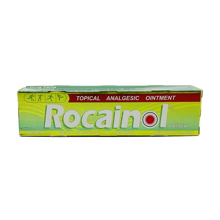 Rocainol Topical Analgesic Ointment. Fast Acting Pain Relief for Muscles and Joints Associated with Simple Backache, Arthritis, Strains, Bruises, and Sprains. 1.6 Oz / 45 g