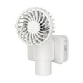 thumbnail image 1 of Ventilador personal de ángulo ajustable, portátil, recargable, para escritorio, con clip de 3 velocidades Blanco, 1 of 9