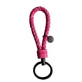 thumbnail image 1 of Justharion Braided Woven Rope Keychain Cute Wear-resistant Exquisite Waterproof Durable Key Chain Car Keyring Holder Metal Jewelry Rose Red 3.3*9cm, 1 of 6