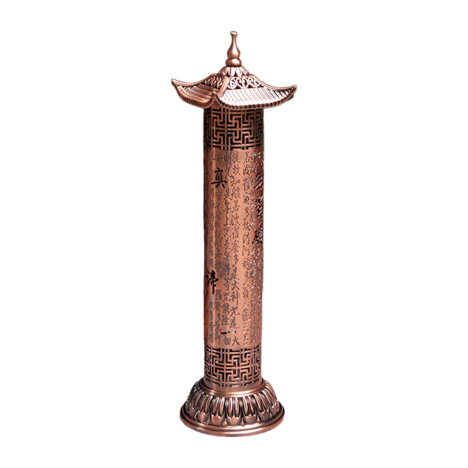 WLPZXP Incense Burner Ash Catcher Incense Stick Holder Censer for Holiday Bedroom Hotel Red