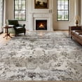 thumbnail image 3 of VUNATE 8'x10' Area Rugs for Living Room Machine Washable Rugs Abstract Vintage Distressed Indoor Rug Carpet Soft Lightweight Large Area Rug for Bedroom Dining Room Kitchen Foldable Nonslip Rug Taupe, 3 of 8