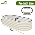 thumbnail image 4 of SnugNiture 6x3x1.5 ft Galvanized Raised Garden Bed – Outdoor Metal Planter Box for Vegetables, Herbs, and Flowers, White, 4 of 7