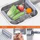 thumbnail image 3 of Escurridor Para Trastes Ajustable Fregadero Acero Inoxidable gRIS, 3 of 5