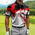 thumbnail image 5 of Fnnxeal Mens Polo Shirts Collared Golf Graphic Summer Short Sleeve Casual Polo Red Shirts for Men Size 4XL, 5 of 5