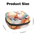 thumbnail image 2 of Kangaroo Sanitary Napkin Storage Bag with Plush Fabric, Sponge, Oxford Cloth - 4.7x6.6x6.6 in - for Organizing Your Feminine Products - Mini Zipper Pouch Included, 2 of 6
