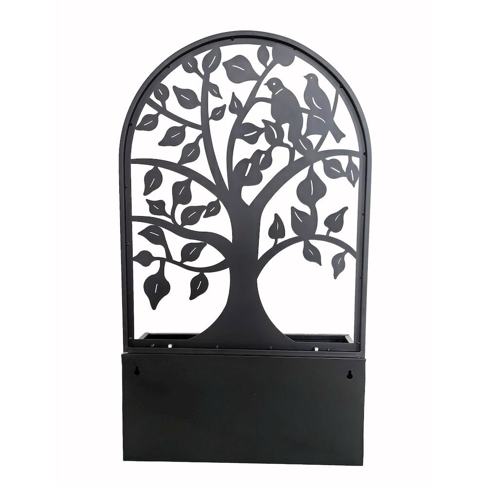 Hi-Line Gift Ltd. Garden Hanging Planter Black Metal Wall Decor