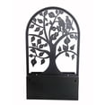 thumbnail image 3 of Hi-Line Gift Ltd. Garden Hanging Planter Black Metal Wall Decor, 3 of 5