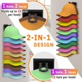 thumbnail image 2 of Organizador de sombreros Volnamal para gorras de béisbol, paquete de 2 (negro), 2 of 9