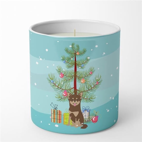 Carolines Treasures CK3496CDL 3.75 x 3.25 in. Unisex Chihuahua Christmas Tree 10 oz Decorative Soy Candle