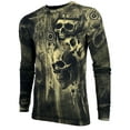thumbnail image 4 of Xtreme Couture By Affliction Men's Long Sleeve T-shirt Death's Grin, 4 of 8