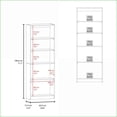 thumbnail image 5 of Classic Bookcase with 3-Tier Open Shelves & 2 Closed Doors | Stained Walnut | 41”H x 30”W x 38.25”D | Walnut | Particle Board, 5 of 8