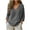 Dark Gray, variant on Vivianyo HD Women's V-Neck Long Sleeve Casual Blouse, Casual Textured Top For Women Everyday Wear, Women's Dark Gray, Sizes S-5XL