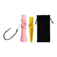thumbnail image 3 of Bunblic 2 Pieces Kazoo Flutes Musical Instruments Unique with Storage Bag Accompaniment Toys Mouth Flutes for Keyboard Piano Beginner Pink, 3 of 8