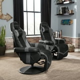 RESPAWN 900 Swivel Gaming Recliner Chair for Adults with Cup Holder and Footrest, Gray - Walmart.com