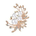 thumbnail image 5 of Lifetechs Women Brooch Pin Shiny Rhinestone Inlay Faux Pearl Brooch Elegant Alloy Badge Handbag Sweater Suit Shawl Decoration Clothing Accessories Party Wedding Jewelry Gift, 5 of 8
