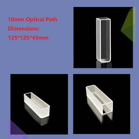 

GLFILL 1Pc Glass Cuvette Suitable for 751/722 Spectrophotometer Optical Path 10mm-50mm