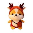 thumbnail image 2 of Ardilla de dibujos animados de peluche de juguete para niños y adultos, lindo, exquisito, suave, muñeco de peluche, decoración del hogar, rojo, 2 of 10