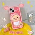 thumbnail image 6 of Phone Case for iPhone 13 Pro Max Case, Kawaii Piglet Phone Cases 3D Silicone Cartoon Case Cute Case Soft Rubber Shockproof Protective Case for Women Girls (Pig with Baby Pig), 6 of 14