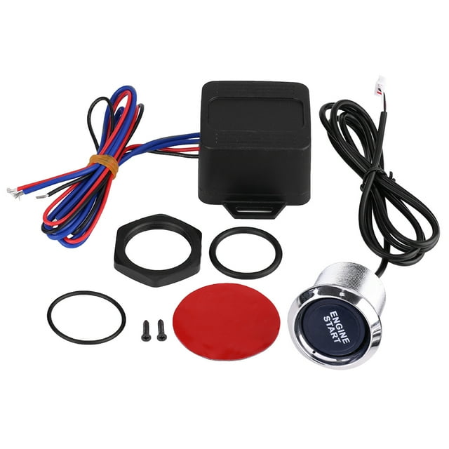 Universal 12V coche vehículo motor arranque botón interruptor encendido arranque LED azul Jadeshay A