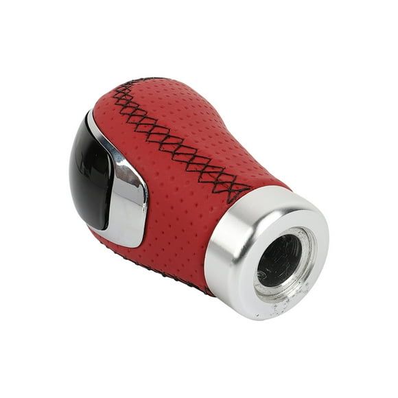 PU Leather Auto Gear Shift Knob Portable Replacement 5 Speeds Stylish Universal Fashionable Automotive Lever Accessories Red Black Wire