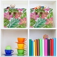 thumbnail image 7 of Floral Exotic Tropical Square Storage Basket Storage Bins Canvas Storage Organizer Closet Shelf Organizer for Home Office, 1 Pc, 7 of 7