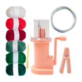thumbnail image 2 of Easy Knitter Manual Spool Knitter Household Embellishment Rope Braider Mill Machine Knitting Tool for Bracelet Adult Sweaters 6 Colors Yarn pink, 2 of 9
