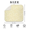 thumbnail image 4 of Microfibre Drying Mat for Kitchen Sunflower Line Yellow Dish Drying Drainer Mat Absorbent Drying Mat Washing Up for Glass, Plate & Cup 16inch X 18inch, 4 of 7