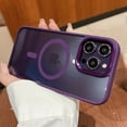 thumbnail image 4 of CASELIX Magnetic Case for iPhone 14 Case Protective-Compatible with MagSafe for iPhone 14 Case for Women, 6.1 inch, Deep Purple, 4 of 9