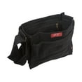 thumbnail image 3 of Small Canvas Field Shoulder Bag - Durable Timeless Messenger with Design, Black This Buds, 3 of 3