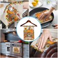 thumbnail image 3 of Fall Orange Pumpkins 1 Pack Kitchen Towel, Water Absorbent Dish Towel, Thanksgiving Flowers Country Vintage Decorative Hand Towels - Quick Drying Cloth for Cooking Baking, 18x28 Inch, 3 of 8