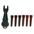 thumbnail image 1 of Guitar Pin, Standard Size Guitar Bridge Pin Delicate 6Pcs  For Replacement, 1 of 8