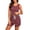 Wine, variant on Aboser Women's Striped Pajamas Set Two Piece Loungwear Trendy Sleeveless Tops and Shorts Outfits Summer Cooling Nightwear Casual Soft Cozy Lounge Sets