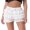 White, variant on TiaoBug Women Ruffle Lace Tiered Bloomers Pumpkin Shorts Frilly Hot Pants Pajama Bottoms Black S