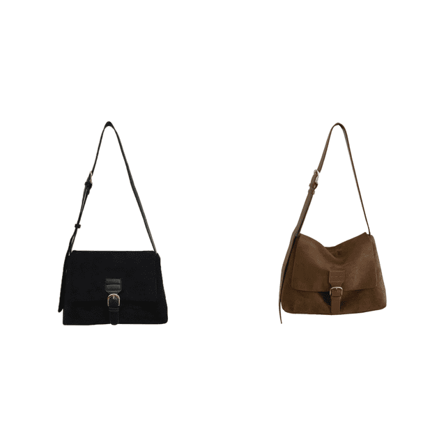 Bolso Hobo Elegante para Mujer Al Aire Libre Color Sólido Gran Capacidad ()