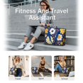 thumbnail image 5 of Tote Bag for Women - Pioneer Flower Shoulder Bag - Large Utility Work Duffle Bag with Zipper Handbag for Travel, Work, Sprots, 5 of 5