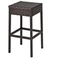 thumbnail image 1 of TKC Napa Backless Outdoor Wicker Bar Stools in Espresso (Set of 2), 1 of 2