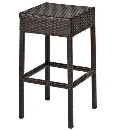 Tkc Napa Backless Outdoor Wicker Bar Stools In Espresso Set Of 2 Tkc Napa Backless Outdoor Wicker Bar
