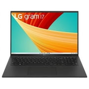 LG gram 17 Lightweight Laptop, Intel 13th Gen Core i7 Evo Platform, Windows 11 Home, NVIDIA RTX3050 4GB GPU, 16GB RAM, 1TB SSD, Black