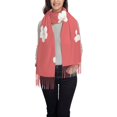 thumbnail image 2 of ZNDUO Japanese Cherry Blossom Pattern Pashmina Shawls，Wraps Winter Warm Soft Scarf for Women, 2 of 8