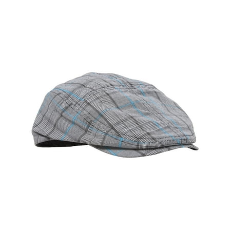 Fashion Plaid Ivy Cap - Blue