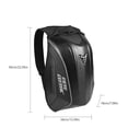 thumbnail image 2 of Carbon Fiber Motorcycle Backpack Riding Bag MC Backpack Rider Motorcycle Waterproof Hard Shell Kawasaki Turtle Bag, 2 of 3